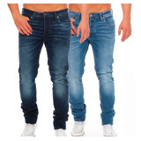 Kit 2 Calça Jeans Masculina Slim