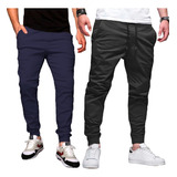 Kit 2 Calças Jogger Masculina Skinny