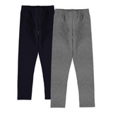 Kit 2 Calças Legging Infantil Flanelada Menina Malwee Kids