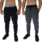 Kit 2 Calças Masculina Moletom Jogger Swag Roupas Academia