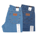Kit 2 Calças Wrangler Jeans Reta 100% Algodão Tradicional