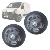 Kit 2 Calota Centro Roda Miolo Renault Master 2014 Até 2017