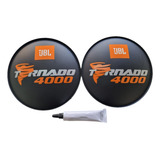 Kit 2 Calota Protetor Jbl Tornado 4000 160mm + 1 Cola Preta