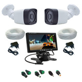 Kit 2 Câmera De Vigilância Externa + Monitor Lcd 7 Polegadas