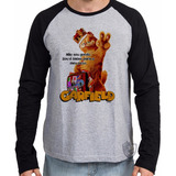 Kit 2 Camiseta Blusa Longa Garfield Não Sou Gordo Gato