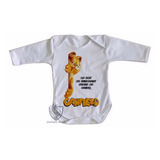 Kit 2 Camiseta Blusa Nenê Criança Garfield Me Ame Gato Gor