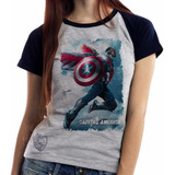 Kit 2 Camiseta Blusa Sam Wilson Capitão América Falcão