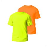 Kit 2 Camisetas Básica Masculina Lisa Dry Fit Varias Cores