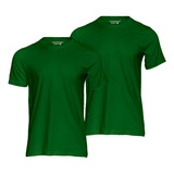 Kit 2 Camisetas Básica Masculina Slim