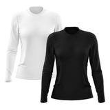 Kit 2 Camisetas Feminina Camisa Proteção Solar Uv 50 Gold