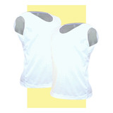 Kit 2 Camisetas Lisa Regata Infantil 100% Poliéster
