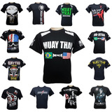 Kit 2 Camisetas Muay Thai Jiu Jitsu Cobra Academia Boxe Mma