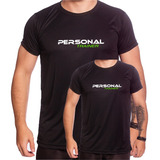 Kit 2 Camisetas Pretas Personal Trainer Personalize Seu Nome