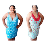 Kit 2 Camisola Feminina Plus Size