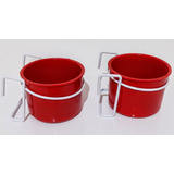 Kit 2 Caneca Calopsita Canário Periquito C/ Alça Vermelha