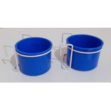 Kit 2 Caneca Comedouro Calopsita Canário Periquito C/ Alça