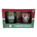 Kit 2 Canecas Fluminense 400ml Gel Térmica Oficial