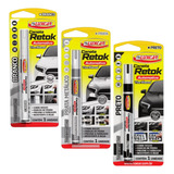 Kit 2 Caneta Reparadora Permanente Tira Riscos Carro Moto