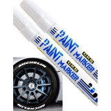 Kit 2 Canetas Pinta Pneu Toyo Original Caneta Tinta Branca