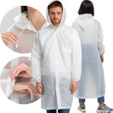 Kit 2 Capa Chuva Impermeável Transparente Masculino Feminino