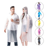 Kit 2 Capa De Chuva Reforçada Pvc Transparente Resistente
