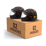 Kit 2 Capacetes Moto Universe Lançamento Preço Promocional