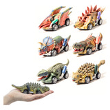 Kit 2 Carrinhos Fricção Dinossauros Jurassic Brinquedo Hot 
