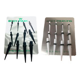Kit 2 Cartela 12 Alargador Pino Par 2mm 3mm 4mm 5mm 6mm 8mm