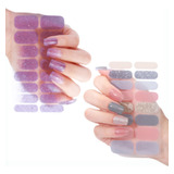 Kit 2 Cartelas Adesivo Película Esmalte Para Unhas Mesclado