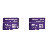 Kit 2 Cartões De Memória 32 Gb Micro Sd Wd Purple Intelbras