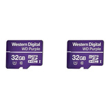 Kit 2 Cartões De Memória 32 Gb Micro Sd Wd Purple Intelbras