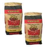 Kit 2 Carvão 7 Kg Vegetal Churrasco Eucalipto 100% Ecologico