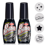 Kit 2 Cera Liquida Polidor Sapato Preto Q Brilho Bombril