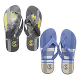Kit 2 Chinelos Masculino Tamanho Especial 45/46 47/48 49/50
