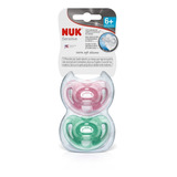 Kit 2 Chupetas Sensitive Soft 100% Silicone Com Estojo Girl