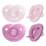 Kit 2 Chupetas Soothie 4 A 6 Meses Girl Phillips Avent