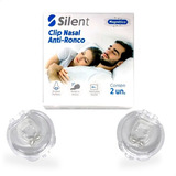 Kit 2 Clip Nasal Anti Ronco Magnético Com Imã Apneia Nariz
