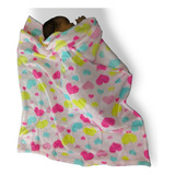 Kit 2 Cobertor Estampado Manta Bebê Enxoval Recem Nascido