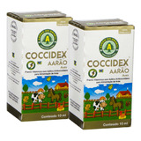 Kit 2 Coccidex Aarão 10ml Líquido Contra Peito Seco Pássaros
