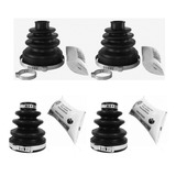 Kit 2 Coifa Homocinética Roda + 2 Câmbio Renault Fluence