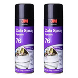 Kit 2 Cola Adesivo Spray 76