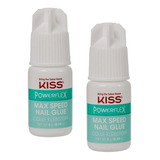 Kit 2 Cola Para Unhas Postiças Kiss New York Secagem Rápida 