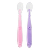 Kit 2 Colher Silicone Macia Introdução Alimentar Bebê Blw