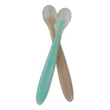 Kit 2 Colheres Infantil Premium Coloridas +6m Talher Bebê