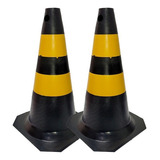 Kit 2 Cone De Sinalização Pvc