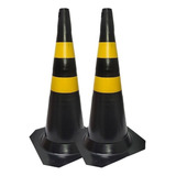 Kit 2 Cone De Sinalização Pvc