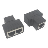 Kit 2 Conector Divisor Rj45 Fêmea 1x2 Rj45 Fêmea Mu 29