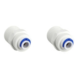 Kit 2 Conector Reto Engate Rápido Rosca 1/2 Mangueira 1/4