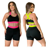 Kit 2 Conjuntos Academia Roupa Ginástica Fitness Treino