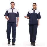 Kit 2 Conjuntos Uniforme Limpeza Unissex Serviços Gerais
